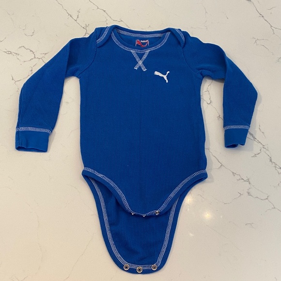 Puma Royal Blue Long Sleeve Bodysuit - Picture 1 of 2